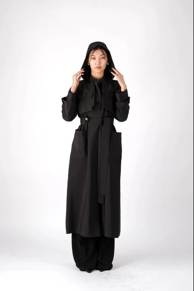 W-26-880 MASSİMO DONNA TRENÇKOT - Resim 2