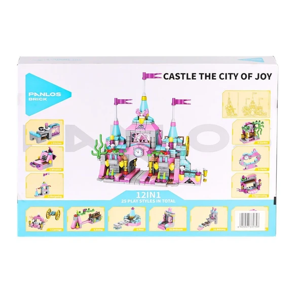 P633012 Panlos Tuğla Şehri 556 Parça Blok Seti -Vagon life - Resim 2