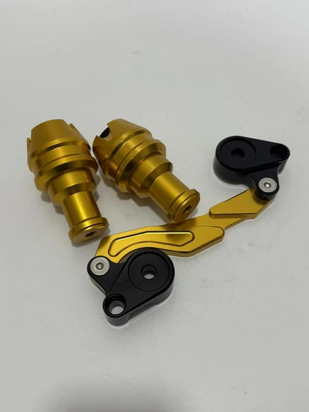 Motosiklet Universal Çiftli Egzoz Koruma Takozu - Resim 2