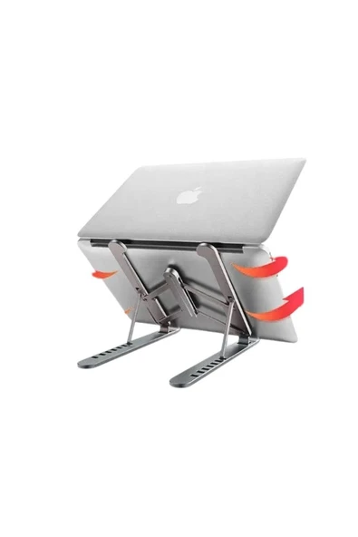 Vos Versa Katlanabilir  Kademe Ayarlı Kaymaz  Taban Laptop  Notebook Standı VK1012 - Resim 4