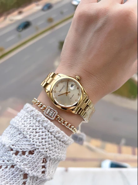 Ferrucci Vintage Seri 2 Yıl Garantili Yeni Sezon 3 Atm Suya Dayanıklı Kadın Kol Saati B.03609.2 - Resim 2