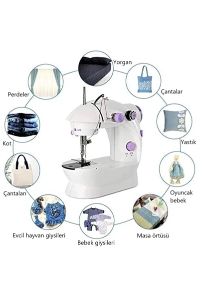 Mini Ev Dikiş Makinesi Pedallı Sewıng Machine - Resim 7