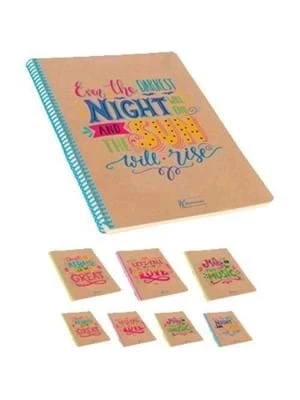 Keskin Color 16x22 Cm Sert Kapak Spiralli Defter Çizgisiz 100 Yp 415640-99 ürün görseli 1