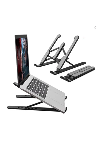 Vos Versa Katlanabilir  Kademe Ayarlı Kaymaz  Taban Laptop  Notebook Standı VK1012 - Resim 3