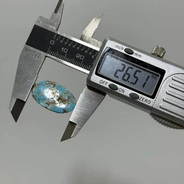 Doğal İran Nişabur Firuze (Turkuaz) Taşı 17,7 Karat - 3,52 Gram - Resim 3