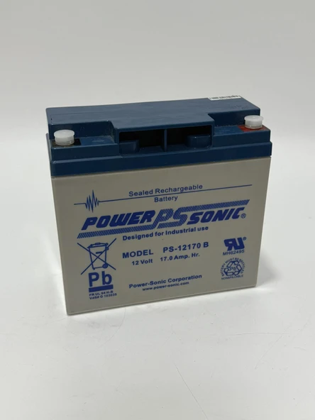 Power Sonic PS-12170 B Bakımsız Akü 12V 17A - Resim 2