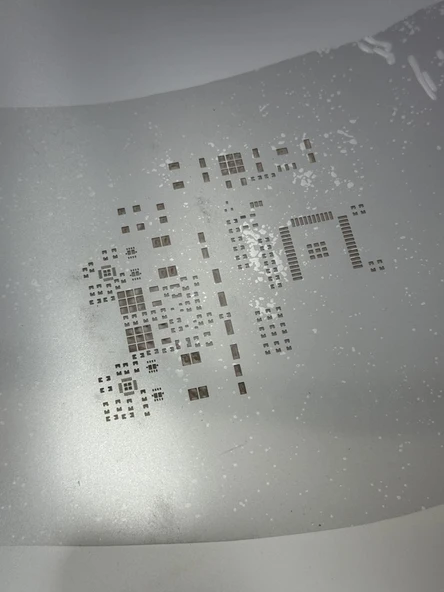 SW3516P Lazer Kesim Paslanmaz Çelik Pcb Devre Şablon 28x38cm - Resim 4