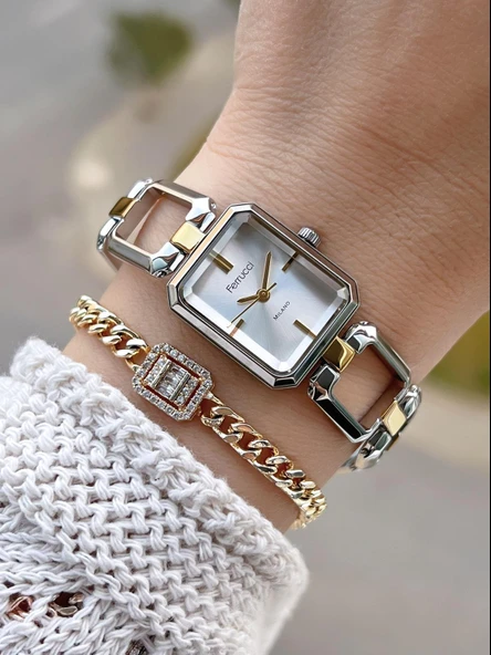 Ferrucci Küçük Kasa Vintage Seri 2 Yıl Garantili Yeni Sezon 3Atm Dayanıklı Kadın Kol Saati B.03603.1 ürün görseli