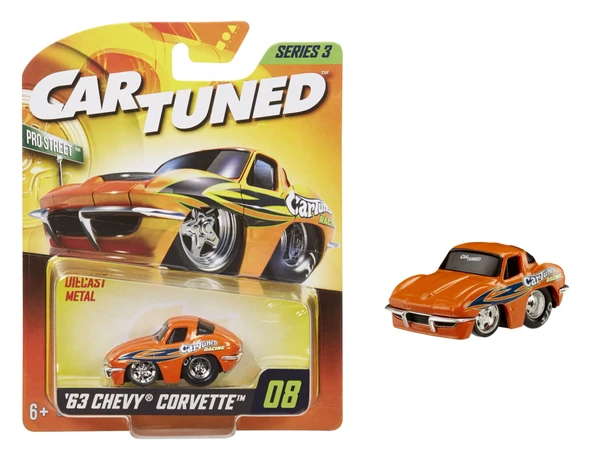 Adore Oyuncak CarTuned S3 1963 Chevy Corvette Stingray - Turuncu Pro Street Araba ICT526735 ürün görseli 1