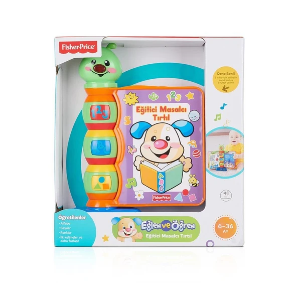 N3835 Fisher-Price® Eğlen ve Öğren Eğitici Masalcı Tırtıl / Türkçe / +6 ay - Resim 5
