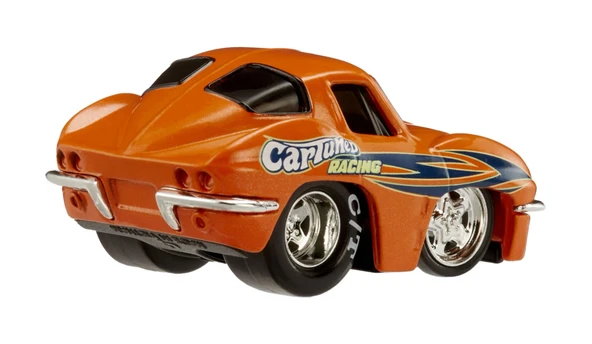 Adore Oyuncak CarTuned S3 1963 Chevy Corvette Stingray - Turuncu Pro Street Araba ICT526735 - Resim 4