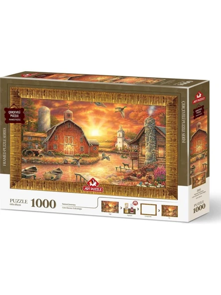 Art Puzzle Gün Batımı Yolculuğu Çerçeveli Yapboz - 1000 Parça 5692 ürün görseli