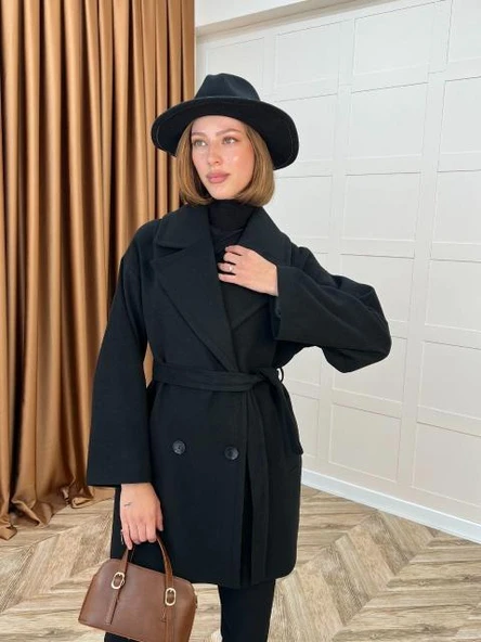 5514 STİLİFE KABAN ÇİFT SIRA DÜĞMELİ ürün görseli 1