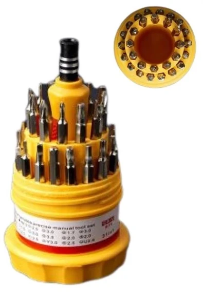 Orta 31 Parça Hassas Tornavida Bits Uç Seti Yumurta Tornavida - Resim 8