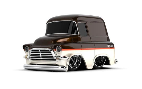 Adore Oyuncak CarTuned S2 1957 GMC Panel Van - Kahverengi Custom Araba ICT529705 ürün görseli 1