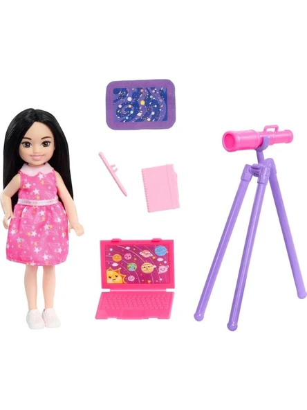 Mattel Barbie Chelsea Meslekleri Öğreniyor Bebek Serisi Astronom GTN86 HTK33 ürün görseli