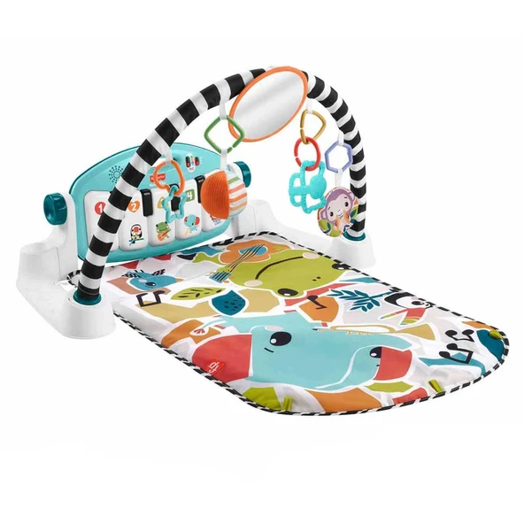 Fisher Price Sesli ve Işıklı Neşeli Hayvanlar Piyanolu Oyun Halısı HWY49 ürün görseli 1
