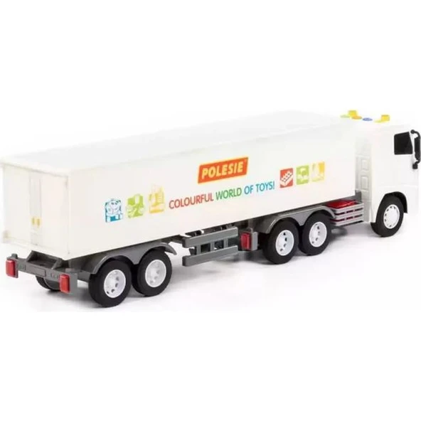 Polesie City-2 Sürtmeli Tır Işıklı ve Sesli Beyaz Kabin Kutuda 96401 - Resim 2