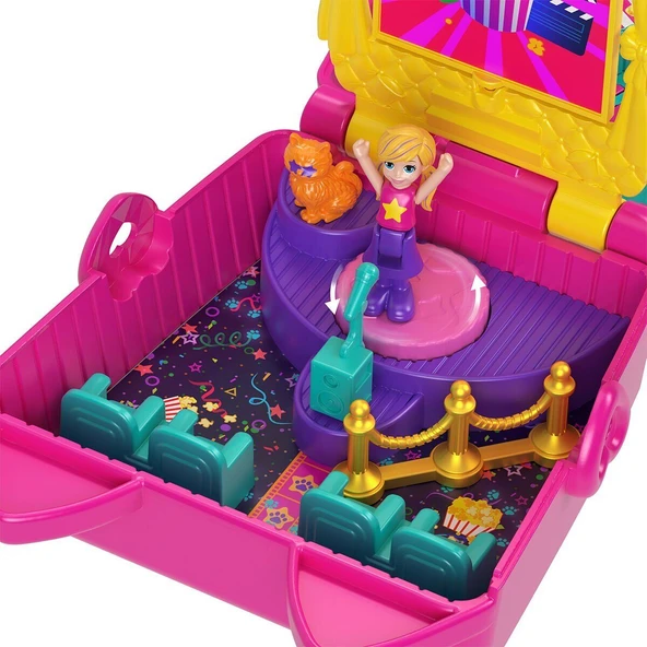 JFV01 Polly Pocket Kedicik Sineması Mini Oyun Seti - Resim 2