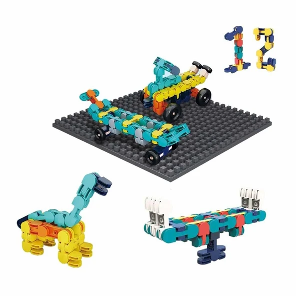 S00004843 BLOK BUİLDİNG ŞEKİLLİ YAPIM BLOKLARI 107 - Resim 3