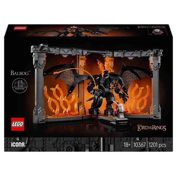 LEGO Icons Yüzüklerin Efendisi: Balrog Kitaplık Dekoru 10367 - Resim 4