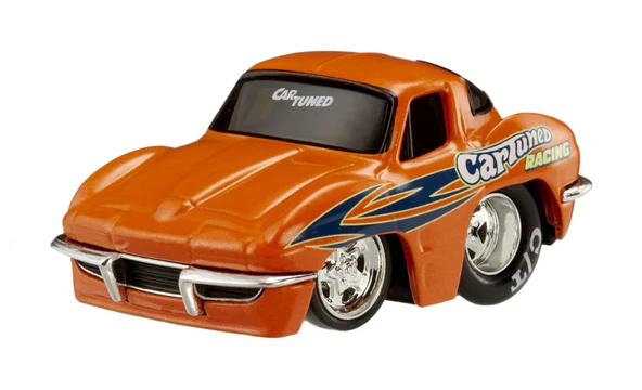 Adore Oyuncak CarTuned S3 1963 Chevy Corvette Stingray - Turuncu Pro Street Araba ICT526735 - Resim 3