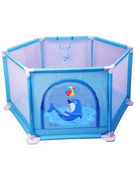 Çocuk Güvenlik Çiti Oyun Alanı Parkı - Oyun Top Havuzu 11599 Yunus Balığı ürün görseli 1