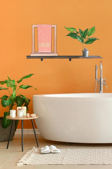 Vos Versa Bursa Varak Serisi 50x90cm %100 Pamuk Yüz Havlusu Somon VVHM0016 - Resim 2