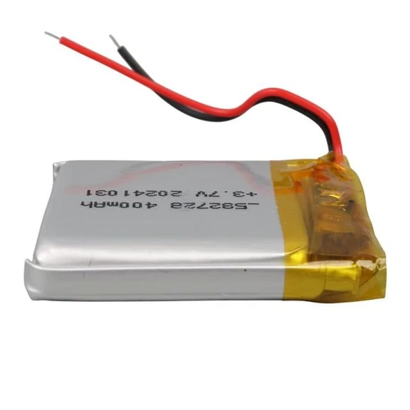 Powermaster 582728 3.7V 400Mah Lityum Polimer (Li-Po) Batarya Ciklet Pil - Resim 3
