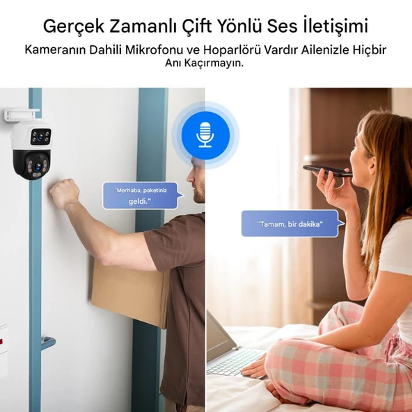 O-KM VISION 6 Kameralı WİFİ Güvenlik Kamerası Seti 19'' Monitör NVR Kayıt Cihazı (256GB SSD Dahil) - Resim 6