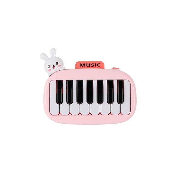 8896-1B 88 Tavşanlı Işıklı Müzikal Piano - 1 Adet Fiyatıdır - Resim 3