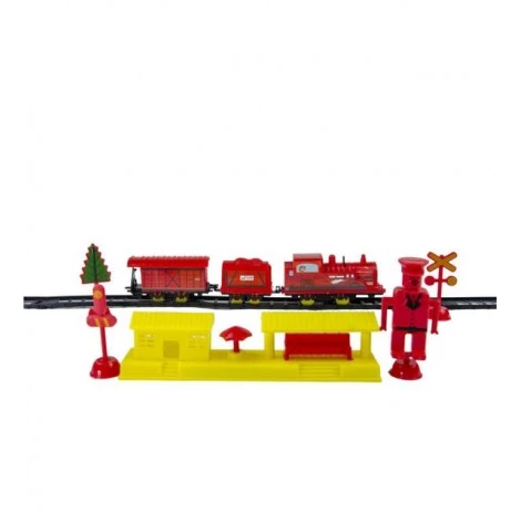 UJ Toys 26 Parçalı İstasyonlu Pilli Tren Seti UJ6105 - Resim 2