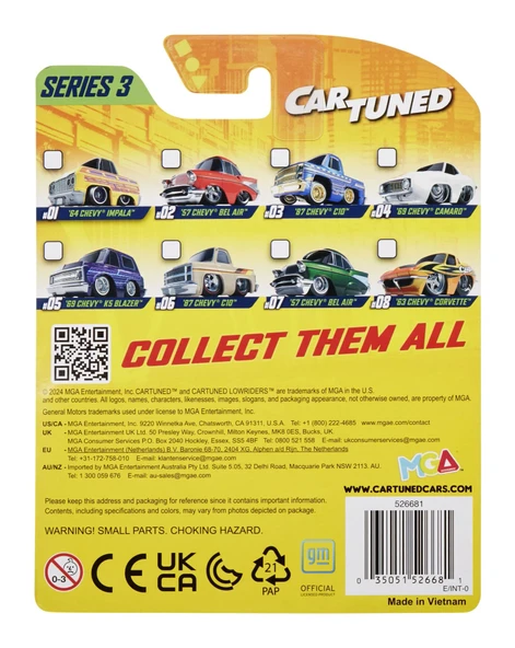 Adore Oyuncak CarTuned S3 1987 Chevy C10 - Mavi Lowrider Araba ICT526681 - Resim 5