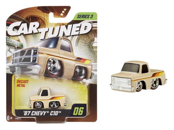 Adore Oyuncak CarTuned S3 1987 Chevy C10 - Krem Rengi Custom Araba ICT526711 ürün görseli 1