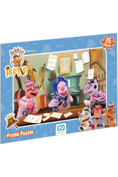 Ca Game CAFRM-5207-5208 DEDEKTİF REPTIR FRAME PUZZLE - Resim 4