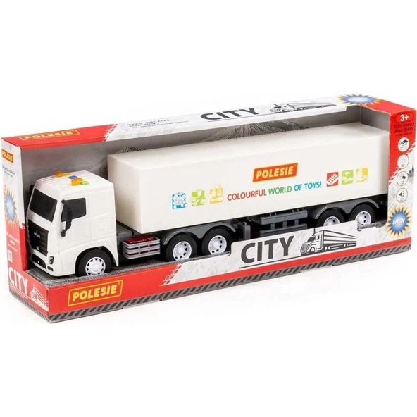 Polesie City-2 Sürtmeli Tır Işıklı ve Sesli Beyaz Kabin Kutuda 96401 ürün görseli