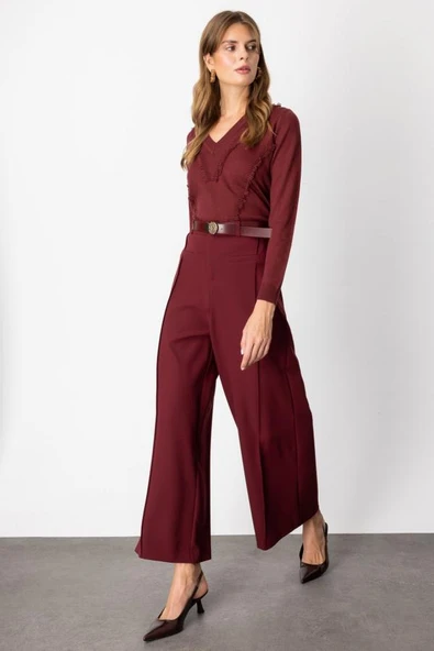 64133 ONTEKS PANTOLON DİKİŞLİ CEPLİ BOL - Resim 11