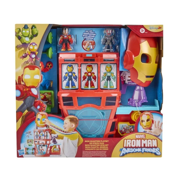 G1259 Iron Man and his Awesome Friends Iron Quarters Oyun Seti - Resim 4