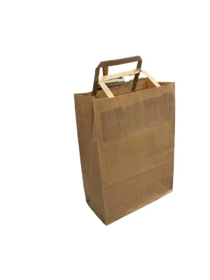 Nedi 18x24 Cm Kağıt Saplı Kraft Çanta Naturel 11222 ürün görseli 1