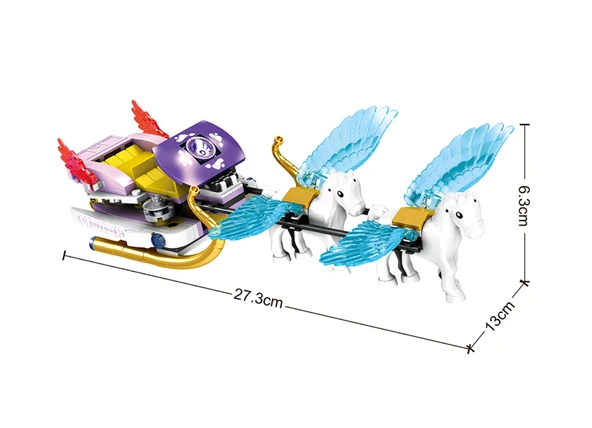 Ausini Fairy  Parça Uçan Atlı Kızak ve Periler - Resim 3