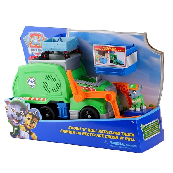 SPM-6071248 PaW Patrol  Rocky ile Crush N Roll Geri Dönüşüm Kamyonu - Resim 4