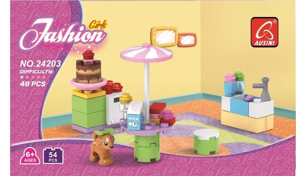 Ausini  Parça Fashion Girls Pasta Dükkanı - Resim 2
