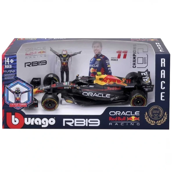 1:24 Formula 1 Oracle red Bull RB19 Model Araba - Resim 4