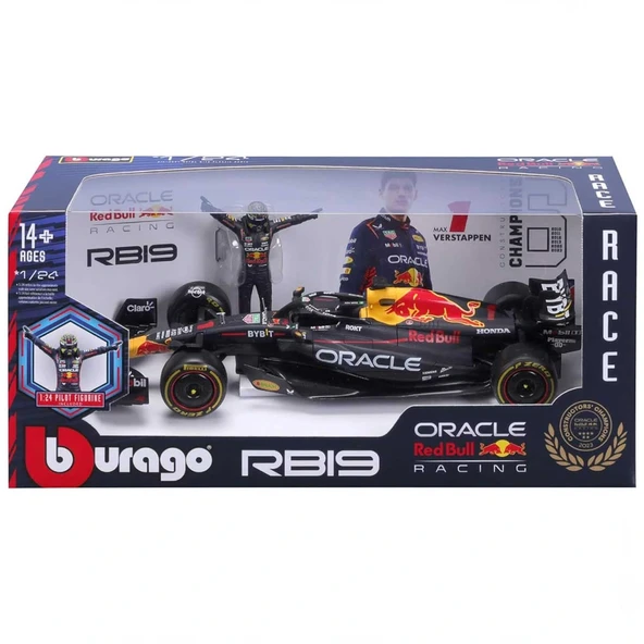 1:24 Formula 1 Oracle red Bull RB19 Model Araba - Resim 2