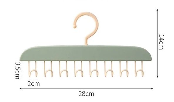 8 Kancalı Çok Amaçlı Yapışkanlı Askı - Resim 2