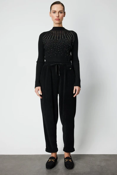 66921 ONTEKS PANTOLON BELİ BAĞCIKLI BİLEK BOY - Resim 2