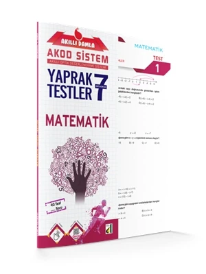 7.sınıf Matematik Akod Yaprak Testler 1819-damla Yayınları ürün görseli 1
