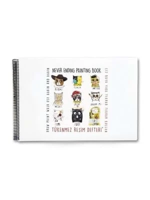 Altın Yay.-tükenmez Resim Defteri Ressam Kediler-1 ürün görseli 1