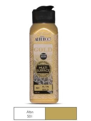 Artdeco 140 Ml Multi Surface Akrilik Boya Altın G71r-501 ürün görseli 1