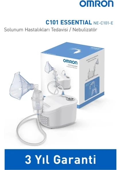 Omron C101 Essential Şarjlı Nebulizatör - Aile için Uygun, Taşınabilir ve Kolay Temizlenebilir, Ev ve Seyahat İçin İdeal - Resim 2